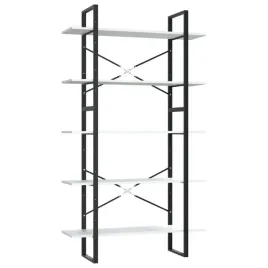vidaxl-5-poziomowy-regal-na-ksiazki-bialy-100x30x175-cm