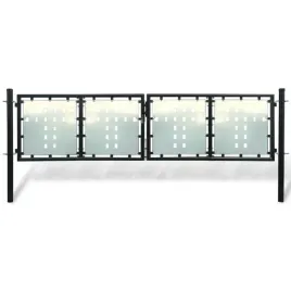 vidaxl-brama-ogrodzeniowa-czarna-300-x-150-cm