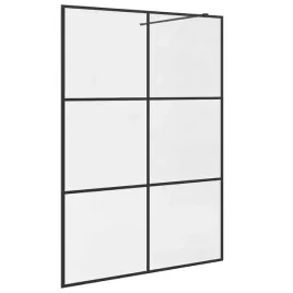 vidaxl-scianka-prysznicowa-przezroczyste-szklo-esg-140x195cm-czarna