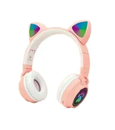 sluchawki-bluetooth-nauszne-kocie-uszy-rozowe