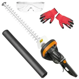 nozyce-elektryczne-do-zywoplotu-krzewow-galezi-sekator-61cm-okulary-rekawce