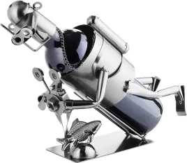 stojak-na-butelke-metalowy-nurek-z-kamera-prezent