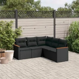 vidaxl-5-cz-zestaw-wypoczynkowy-do-ogrodu-poduszki-czarny-rattan-pe