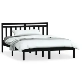 vidaxl-rama-lozka-czarna-lite-drewno-sosnowe-140x190-cm