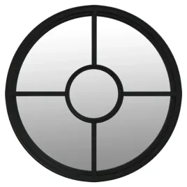 vidaxl-lustro-do-wnetrz-czarne-60x4-cm-okragle-zelazne