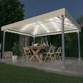 vidaxl-altana-ze-sznurem-lampek-led-400x300-cm-kremowa-aluminium