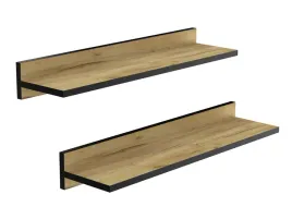 zestaw-2-x-polka-scienna-60-cm-z-listwa-dab-loft-czarne-wykonczenie