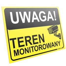 tablica-uwaga-teren-monitorowany-32x21-cm-pcv-tabliczka-informacyjna-zolta