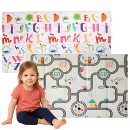 mata-piankowa-skladana-dwustronna-dla-dzieci-niemowlat-xxl-duza-180x120-cm