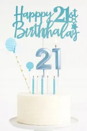 topper-na-tort-21-urodziny-dekoracja-swieczki-21