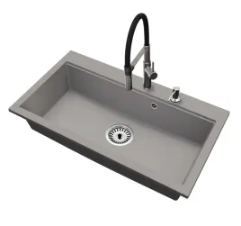 kuchenny-zlewozmywak-granitowy-jednokomorowy-elite90-bateria-dozownik-syfon