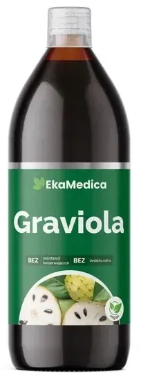 EKAMEDICA Sok z Gravioli bez konserwantów i bez cukru 1000ml
