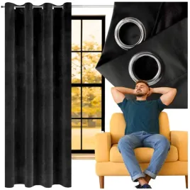 zaslona-welurowa-140250-cm-czarna-na-przelotkach-zaciemniajaca-gotowa-grub