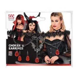 choker-i-kolczyki-w-stylu-gotyckim-wampirzyca-zestaw-halloweenowy-halloween