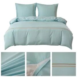 posciel-200x220-3cz-poszewki-70x80-gladka-z-haftem-lumera-komplet-niebieska