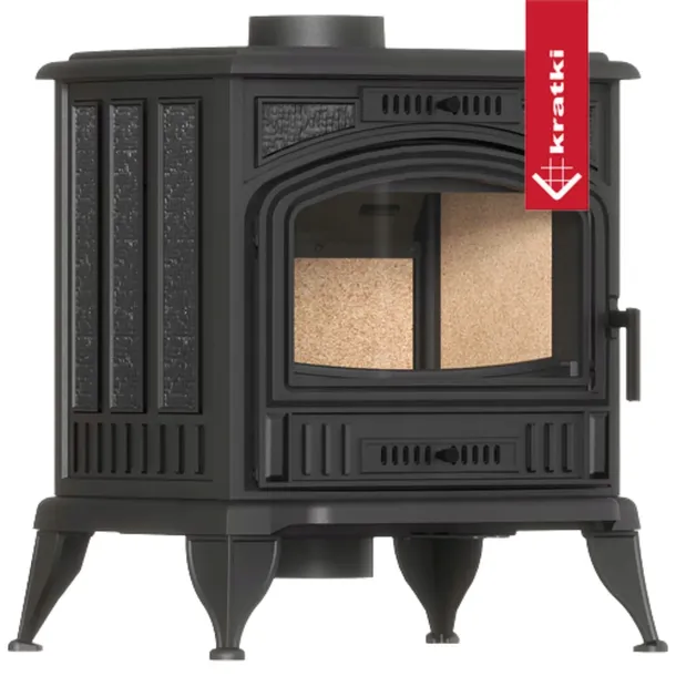 PIEC ŻELIWNY KOZA K6 KOMINEK WOLNOSTOJACY KRATKI 6,5 KW FI 150 PIECYK ECO