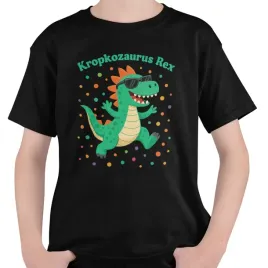 koszulka-dziecieca-dzien-kropki-dinozaur-t-rex-140