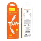 hoco-kabel-typ-c-do-typ-c-hyper-power-delivery-100w-x96-1m-bialy-zgodnosc-ze-standardem-quick-charge-3-0