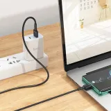 hoco-kabel-usb-do-typ-c-3a-victory-x83-1m-czarny-dlugosc-przewodu-1-m