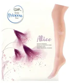 biale-rajstopy-cienkie-z-lycra-wzor-kokardka-gatta-alice-140-146