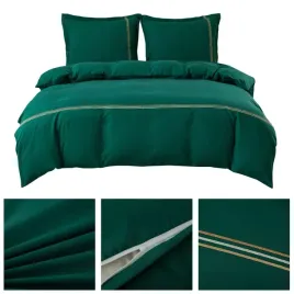 posciel-200x220-3cz-poszewki-70x80-gladka-z-haftem-lumera-komplet-zielona