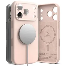 etui-ringke-silicone-magnetic-magsafe-do-apple-iphone-17-pro-pink-sand