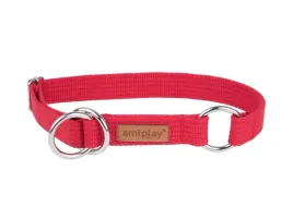 obroza-polzaciskowa-amiplay-cotton-l-or-32-50-cm-25-cm-or-czerwona-dla-psa