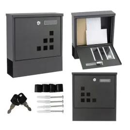 skrzynka-pocztowa-z-gazetownikiem-na-sciane-plot-ogrodzenie