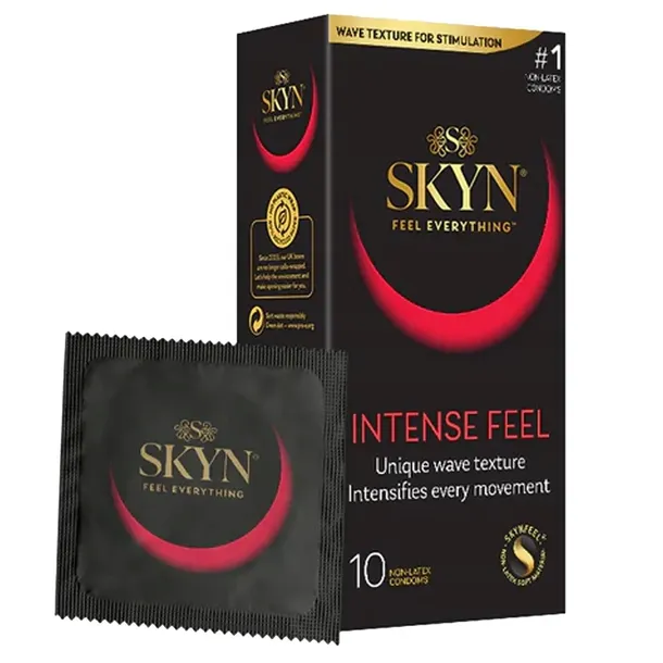 Prezerwatywy SKYN Intense Feel z wypustkami stymulujące doznania 10 szt.