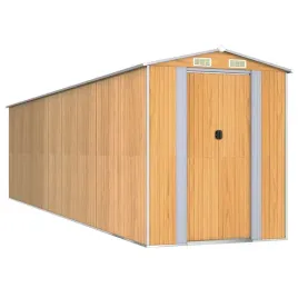 vidaxl-szopa-ogrodowa-jasnobrazowa-192x772x223-cm-stal-galwanizowana