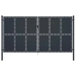 vidaxl-brama-ogrodzeniowa-stalowa-400x200-cm-antracytowa