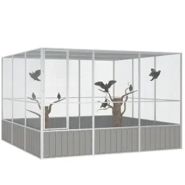 vidaxl-woliera-szara-3025x3245x2115-cm-galwanizowana-stal