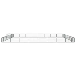 vidaxl-kojec-dla-psa-36-panele-czarny-100x50-cm-stal