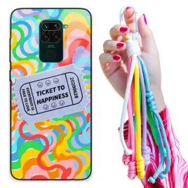 etui-do-xiaomi-redmi-note-9-z-polyskiemor-brelokor-sznurkior-happy-spark-wzory