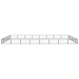 vidaxl-kojec-dla-psa-28-panele-czarny-100x50-cm-stal