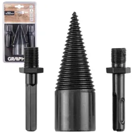 wiertlo-stozkowe-swider-do-rozlupywania-drewna-do-lupnia-sds-hex-32mm
