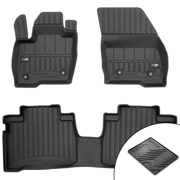 Dywaniki gumowe 3D Ford S-Max II 2014-2023 +mata gratis
