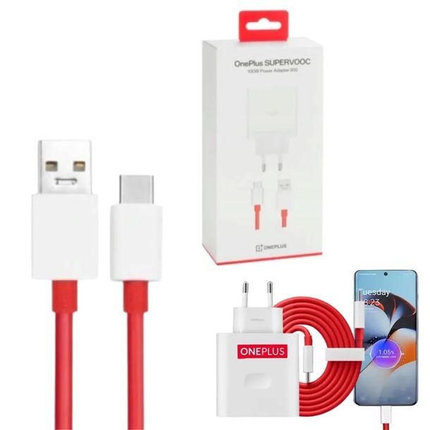 Ładowarka sieciowa OnePlus SuperVOOC 100W USB biała
