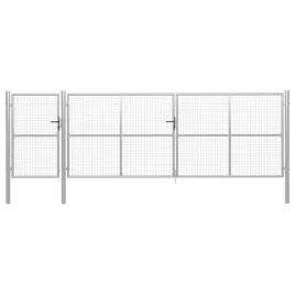 vidaxl-brama-ogrodzeniowa-stalowa-500-x-150-cm-srebrna