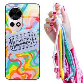 etui-do-huawei-nova-12-pro-z-polyskiem-brelok-sznurki-pastelove-happy-spark
