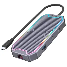 unitek-hub-usb-c-4k-hdmi-rj45-100w-10gbps-gamingowy