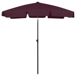 vidaxl-parasol-plazowy-czerwony-180x120-cm