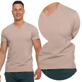 moraj-ots1500-004-bezowy-koszulka-m-t-shirt-bawelna-czesana-krotki-rekaw