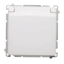 simon-basic-gniazdo-hermetyczne-pojedyncze-biale-modul-z-klapka-ip44