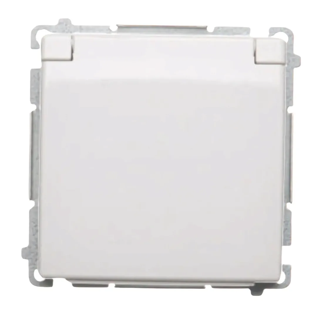 simon-basic-gniazdo-hermetyczne-pojedyncze-biale-modul-z-klapka-ip44