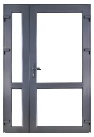 drzwi-zewnetrzne-pcv-antracyt-140x210-dwuskrzydlowe-grube-komplet-mocne