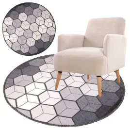 dywan-okragly-dekoracyjny-nowoczesny-wzor-czarno-bialo-szary-srednica-80cm