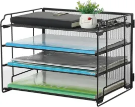 organizer-na-biurko-szufladki-na-dokumenty-metalowe-4-polki
