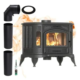 piec-zeliwny-koza-z-dolotem-k9-8kw-eco-maly-zestaw-do-montazu-komin-cegla