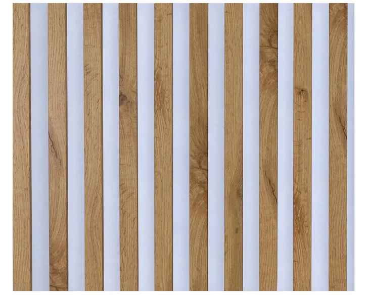 Lamele Ścienne na Białym Filcu 275x58cm Panele Dekoracyjne DĄB WOTAN i Inne